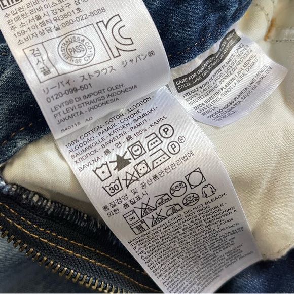 Levi's Zip Front Retro Denim Overalls - Picture 6 of 16